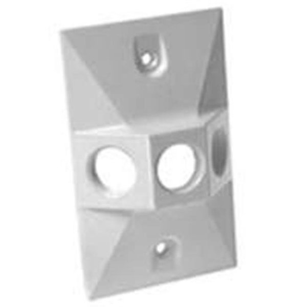 Bell Electrical Box Cover, Rectangular, Die-Cast Zinc 7830318